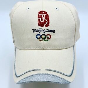 Official BEIJING 2008 OLYMPICS Cap with crystal embellishment and OMEGA pin